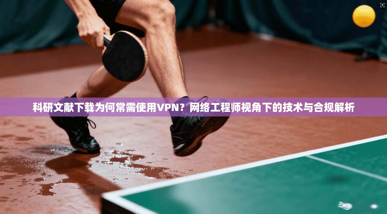 科研文献下载为何常需使用VPN？网络工程师视角下的技术与合规解析
