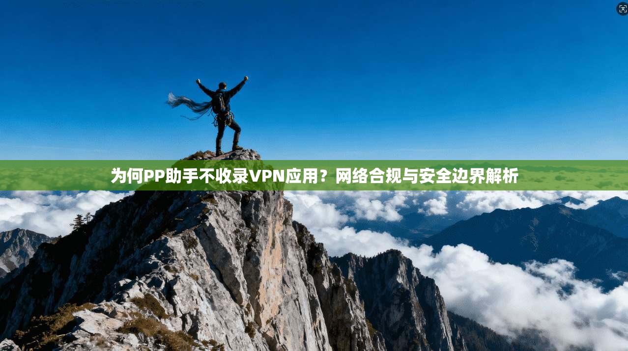 为何PP助手不收录VPN应用？网络合规与安全边界解析