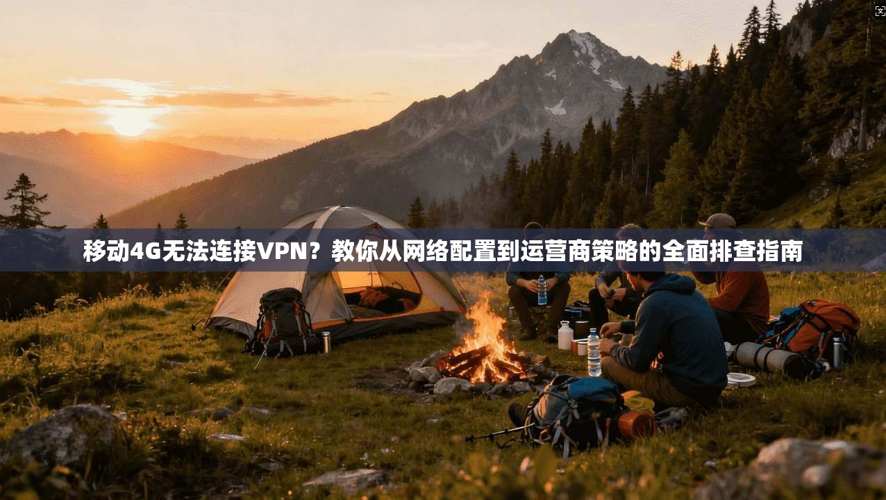 移动4G无法连接VPN？教你从网络配置到运营商策略的全面排查指南